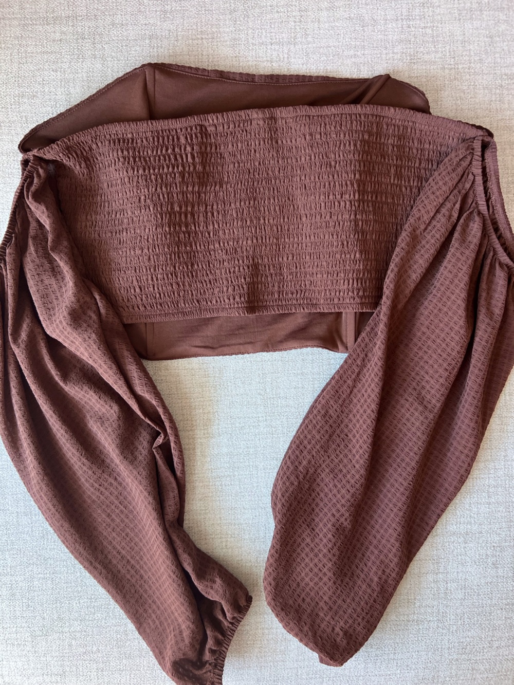 Wild Fable Balloon Sleeve Corset Crop Top - Picture 4 of 6